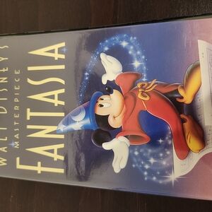 Disney Fantasia VHS Tape Rsre Black Diamond Edition, Highly Sought For Collectrs